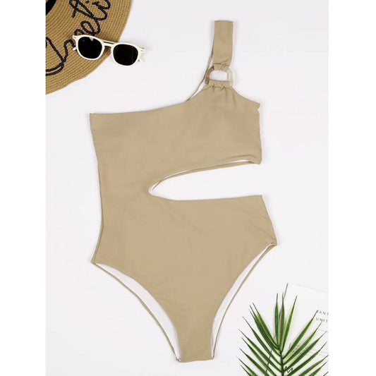 Luna Cutout One-Shoulder Swimsuit - Mira Belle