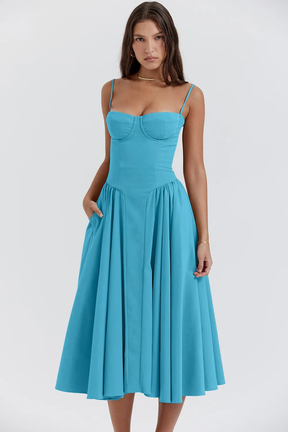 Summer Breeze A-Line Maxi Dress - Mira Belle 