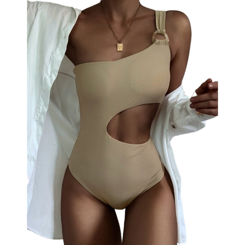 Luna Cutout One-Shoulder Swimsuit - Mira Belle 