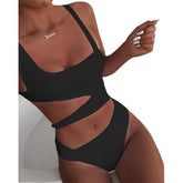 Cut-Out One-Piece Swimsuit with Push-Up — Summer Monokini - Mira Belle 