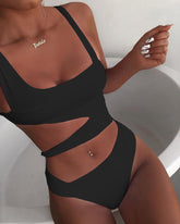 Cut-Out One-Piece Swimsuit with Push-Up — Summer Monokini - Mira Belle 