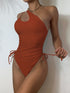 Asymmetric Tie-Side One-Piece Swimsuit - Mira Belle 