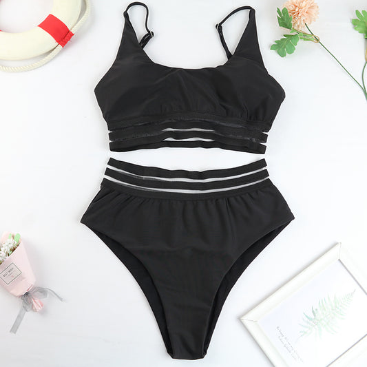 Black Cut-Out Bandeau Bikini Set – Summer Noir - Mira Belle 