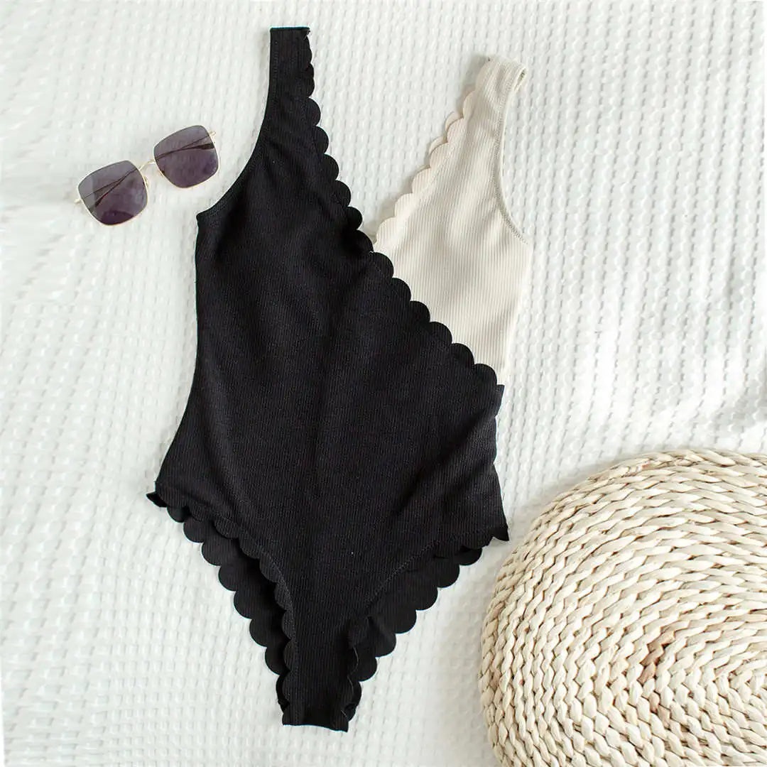 Luna Cutout One-Shoulder Swimsuit - Mira Belle 